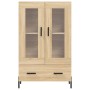 Aparador alto madera de ingeniería roble Sonoma 69,5x31x115 cm de vidaXL, Aparadores - Ref: Foro24-828311, Precio: 75,69 €, D...