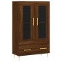 Tall engineered wood sideboard in brown oak 69.5x31x115 cm by vidaXL, Sideboards - Ref: Foro24-828291, Price: 85,69 €, Discou...