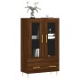 Tall engineered wood sideboard in brown oak 69.5x31x115 cm by vidaXL, Sideboards - Ref: Foro24-828291, Price: 85,69 €, Discou...