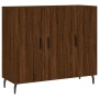 Aparador de madera de ingeniería marrón roble 90x34x80 cm de vidaXL, Aparadores - Ref: Foro24-828131, Precio: 88,85 €, Descue...