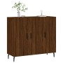 Oak brown engineered wood sideboard 90x34x80 cm by vidaXL, Sideboards - Ref: Foro24-828131, Price: 88,95 €, Discount: %