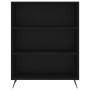 Black engineered wood shelf 69.5x32.5x90 cm by vidaXL, Bookcases and shelves - Ref: Foro24-828333, Price: 56,07 €, Discount: %