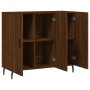 Aparador de madera de ingeniería marrón roble 90x34x80 cm de vidaXL, Aparadores - Ref: Foro24-828131, Precio: 88,85 €, Descue...