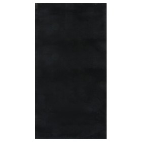 Alfombra de pelo corto esponjoso suave lavable negra 80x150 cm de vidaXL, Alfombras - Ref: Foro24-342184, Precio: 33,99 €, De...