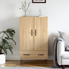 Tall Sonoma oak engineered wood sideboard 69.5x31x115 cm by vidaXL, Sideboards - Ref: Foro24-828231, Price: 82,99 €, Discount: %