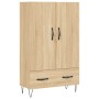 Aparador alto madera de ingeniería roble Sonoma 69,5x31x115 cm de vidaXL, Aparadores - Ref: Foro24-828231, Precio: 82,99 €, D...