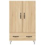 Aparador alto madera de ingeniería roble Sonoma 69,5x31x115 cm de vidaXL, Aparadores - Ref: Foro24-828231, Precio: 82,99 €, D...