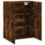 Smoked oak wall cabinet 69.5x34x90 cm by vidaXL, Sideboards - Ref: Foro24-828433, Price: 68,78 €, Discount: %