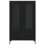 Aparador alto madera de ingeniería negro 69,5x31x115 cm de vidaXL, Aparadores - Ref: Foro24-828301, Precio: 88,44 €, Descuent...