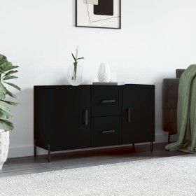 Black engineered wood sideboard 100x36x60 cm by vidaXL, Sideboards - Ref: Foro24-828181, Price: 96,99 €, Discount: %