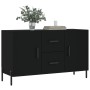 Black engineered wood sideboard 100x36x60 cm by vidaXL, Sideboards - Ref: Foro24-828181, Price: 96,99 €, Discount: %