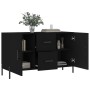 Black engineered wood sideboard 100x36x60 cm by vidaXL, Sideboards - Ref: Foro24-828181, Price: 96,99 €, Discount: %