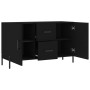 Black engineered wood sideboard 100x36x60 cm by vidaXL, Sideboards - Ref: Foro24-828181, Price: 96,99 €, Discount: %