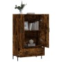 Aparador alto madera de ingeniería roble ahumado 69,5x31x115 cm de vidaXL, Aparadores - Ref: Foro24-828241, Precio: 96,34 €, ...