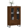 Aparador alto madera de ingeniería roble marrón 69,5x31x115 cm de vidaXL, Aparadores - Ref: Foro24-828331, Precio: 92,99 €, D...