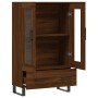 Aparador alto madera de ingeniería roble marrón 69,5x31x115 cm de vidaXL, Aparadores - Ref: Foro24-828331, Precio: 92,99 €, D...