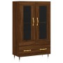 Tall sideboard engineered wood brown oak 69.5x31x115 cm by vidaXL, Sideboards - Ref: Foro24-828283, Price: 100,81 €, Discount: %