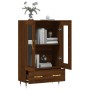 Aparador alto madera de ingeniería roble marrón 69,5x31x115 cm de vidaXL, Aparadores - Ref: Foro24-828283, Precio: 100,70 €, ...