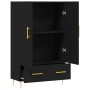 Aparador alto madera de ingeniería negro 69,5x31x115 cm de vidaXL, Aparadores - Ref: Foro24-828221, Precio: 86,01 €, Descuent...