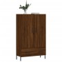 Tall engineered wood sideboard in brown oak 69.5x31x115 cm by vidaXL, Sideboards - Ref: Foro24-828251, Price: 96,98 €, Discou...