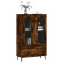 Aparador alto madera de ingeniería roble ahumado 69,5x31x115 cm de vidaXL, Aparadores - Ref: Foro24-828321, Precio: 106,66 €,...