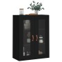 Armario de pared negro 69,5x34x90 cm de vidaXL, Aparadores - Ref: Foro24-828453, Precio: 88,34 €, Descuento: %