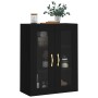 Armario de pared negro 69,5x34x90 cm de vidaXL, Aparadores - Ref: Foro24-828461, Precio: 109,63 €, Descuento: %