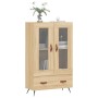 Aparador alto madera de ingeniería roble Sonoma 69,5x31x115 cm de vidaXL, Aparadores - Ref: Foro24-828271, Precio: 82,99 €, D...