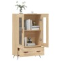 Aparador alto madera de ingeniería roble Sonoma 69,5x31x115 cm de vidaXL, Aparadores - Ref: Foro24-828271, Precio: 82,99 €, D...