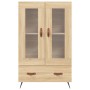 Aparador alto madera de ingeniería roble Sonoma 69,5x31x115 cm de vidaXL, Aparadores - Ref: Foro24-828271, Precio: 82,99 €, D...