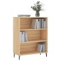 Estantería madera de ingeniería roble Sonoma 69,5x32,5x90 cm de vidaXL, Aparadores - Ref: Foro24-828383, Precio: 57,33 €, Des...