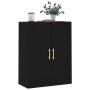 Armario de pared negro 69,5x34x90 cm de vidaXL, Aparadores - Ref: Foro24-828413, Precio: 85,99 €, Descuento: %