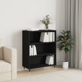 Black engineered wood shelf 69.5x32.5x90 cm by vidaXL, Bookcases and shelves - Ref: Foro24-828341, Price: 55,32 €, Discount: %