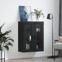 Armario de pared negro 69,5x34x90 cm de vidaXL, Aparadores - Ref: Foro24-828493, Precio: 90,70 €, Descuento: %