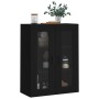 Armario de pared negro 69,5x34x90 cm de vidaXL, Aparadores - Ref: Foro24-828493, Precio: 90,70 €, Descuento: %