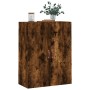 Armario de pared roble ahumado 69,5x34x90 cm de vidaXL, Aparadores - Ref: Foro24-828401, Precio: 65,85 €, Descuento: %