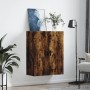 Armario de pared roble ahumado 69,5x34x90 cm de vidaXL, Aparadores - Ref: Foro24-828441, Precio: 70,68 €, Descuento: %