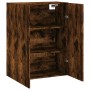 Armario de pared roble ahumado 69,5x34x90 cm de vidaXL, Aparadores - Ref: Foro24-828441, Precio: 70,68 €, Descuento: %