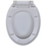 Ovaler weißer Soft-Close-Toilettensitz und -Deckel von vidaXL, Toiletten- und Bidetsitze - Ref: Foro24-141762, Preis: 21,18 €...