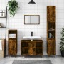 Mueble de baño madera de ingeniería roble ahumado 80x33x60 cm de vidaXL, Tocadores de baño - Ref: Foro24-831633, Precio: 58,2...