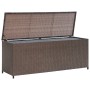 Brown synthetic rattan garden storage box 120x50x60 cm by vidaXL, Outdoor storage boxes - Ref: Foro24-42499, Price: 116,96 €,...