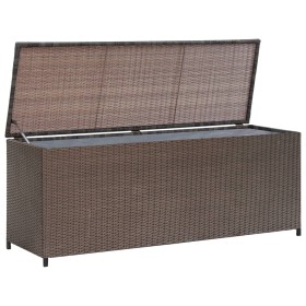 Brown synthetic rattan garden storage box 120x50x60 cm by vidaXL, Outdoor storage boxes - Ref: Foro24-42499, Price: 110,90 €,...