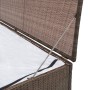 Braune Garten-Aufbewahrungsbox aus synthetischem Rattan, 120 x 50 x 60 cm von vidaXL, Aufbewahrungsboxen für den Außenbereich...