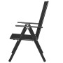 Folding garden chairs 4 pcs aluminum and black textilene by vidaXL, Garden chairs - Ref: Foro24-41731, Price: 199,99 €, Disco...