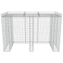 Gabion wall for steel garbage container 190x100x130cm by vidaXL, Waste container supports - Ref: Foro24-143607, Price: 294,62...