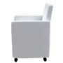 Sillas de comedor 6 uds cuero sintético blanco de vidaXL, Sillas de comedor - Ref: Foro24-160186, Precio: 731,22 €, Descuento: %