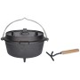 Esschert Design Dutch Oven 6,5 L schwarz FF235 von Esschert Design, Geschirr und Küchenutensilien für Camping - Ref: Foro24-4...