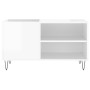 Glossy white engineered wood record cabinet 85x38x48 cm by vidaXL, CD and DVD storage - Ref: Foro24-831702, Price: 60,72 €, D...