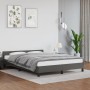 Estructura de cama con cabecero cuero sintético gris 140x200cm de vidaXL, Camas y somieres - Ref: Foro24-347505, Precio: 141,...