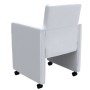 Sillas de comedor 4 unidades cuero sintético blanco de vidaXL, Sillas de comedor - Ref: Foro24-160185, Precio: 498,25 €, Desc...